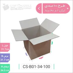 کارتن تخم مرغ طرح ۱۰۰ عددی