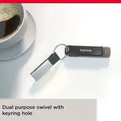 فلش مموری سن دیسک مدل IXpand Flash Drive Luxe ظرفیت 64 گیگابایت