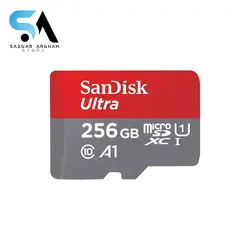 کارت حافظه microSDXC سن دیسک مدل Ultra A1 کلاس 10 استاندارد UHS-I سرعت 120MBps ظرفیت 256 گیگابایت