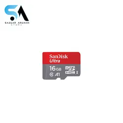 کارت حافظه microSDHC سن دیسک مدل Ultra A1 کلاس 10 استاندارد UHS-I U1 سرعت 98MBps ظرفیت 16 گیگابایت به همراه آداپتور SD