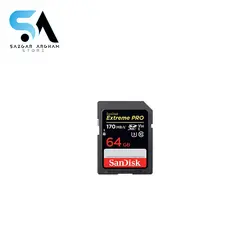 کارت حافظه SDXC سن دیسک مدل Extreme Pro V30 کلاس 10 استاندارد UHS-I U3 سرعت 170mbps ظرفیت 64 گیگابایت