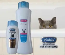 شامپو مخصوص گربه حاوی نرم کننده pishik