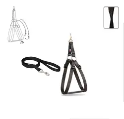 قلاده کتفی ساده دو لایه سایز 4 همراه با لید نینا پت Nina pet