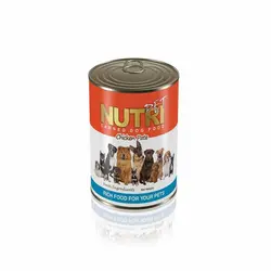 کنسرو مخصوص سگ بالغ حاوی گوشت مرغ Nutripet