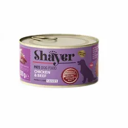 کنسرو مخصوص سگ بالغ حاوی گوشت مرغ و گوساله Shayer