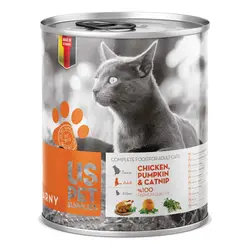 کنسرو مخصوص گربه حاوی گوشت مرغ، کدوتنبل و سنبل الطیب UsPet