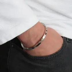 دستبند استیل بنگل کد d204