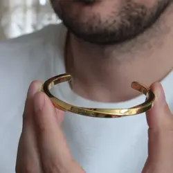 دستبند استیل بنگل کد d204