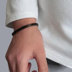 دستبند استیل بنگل کد d204