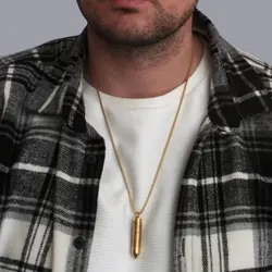 گردنبند فشنگ و صلیب کد sp330