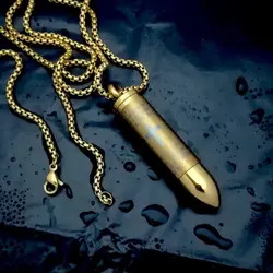 گردنبند فشنگ و صلیب کد sp330