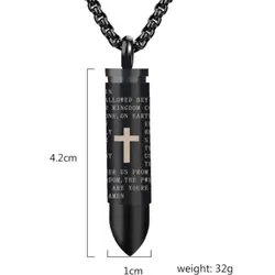 گردنبند فشنگ و صلیب کد sp330