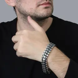 دستبند مدل پوست ماری کد d114