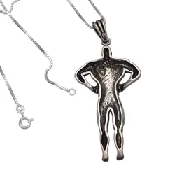 گردنبند نقره فیگور بدنسازی