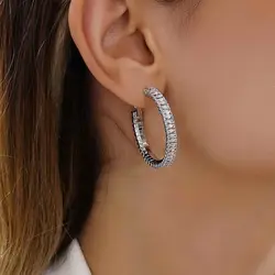 گوشواره دخترانه رادیوم نگین اتمی سایز کوچک