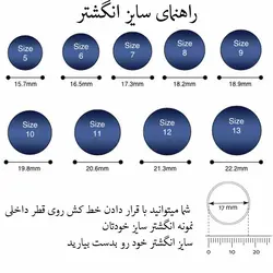 انگشتر مردانه مدل زنجیر دار اسپینر کد ri23
