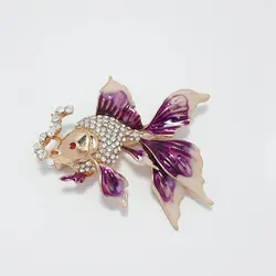 گل سینه زنانه طرح ماهی کد g2