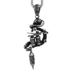 گردنبند استیل مردانه طرح تاتو کد nc31