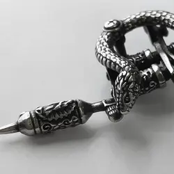 گردنبند استیل مردانه طرح تاتو کد nc31