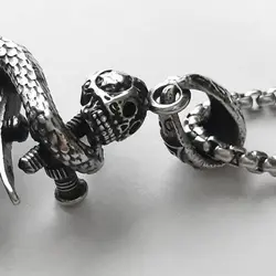 گردنبند استیل مردانه طرح تاتو کد nc31