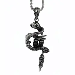 گردنبند استیل مردانه طرح تاتو کد nc31