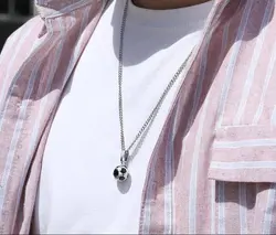 گردنبند توپ فوتبال کد sp41