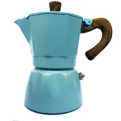 قهوه ساز موکاپات رنگی دسته طرح چوب 3 کاپ | قهوه سیراف