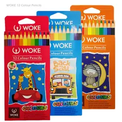مداد رنگی 12 ووک جعبه مقوایی (WOKE)
