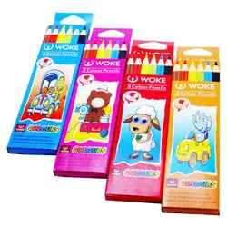 مداد رنگی 6 ووک جعبه مقوایی (woke)