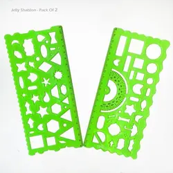 شابلون دوقلوی ژله ای مختلط – (هندسی + شکلی)