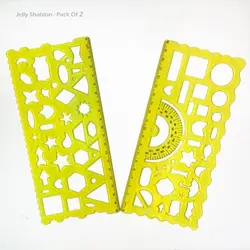 شابلون دوقلوی ژله ای مختلط – (هندسی + شکلی)