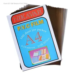 طلق دودی A4 با ضخامت 130 میکرون (بسته 100 عددی)