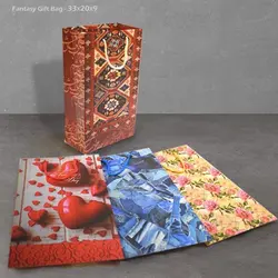 ساک دستی هدیه متوسط (سایز 32×20×9 سانتی متر)