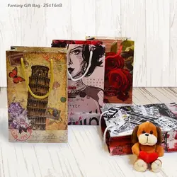 ساک هدیه فانتزی متوسط (سایز 7×17×26 سانت)