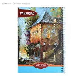 دفتر 100 برگ جلد سخت طرح کلاسیک