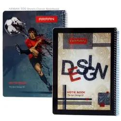 دفتر 100 برگ جلد طلقی