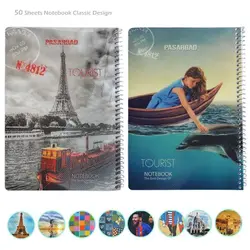 دفتر 50 برگ خط دار طلقی طرح کلاسیک و فانتزی