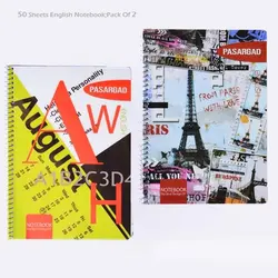 دفتر زبان 50 برگ جلد طلقی