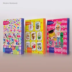 دفتر کلاسوری 26 حلقه قفل فلزی 80 برگ