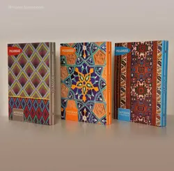 دفتر کلاسوری 26 حلقه قفل فلزی 80 برگ