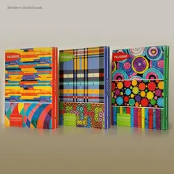 دفتر کلاسوری 26 حلقه قفل فلزی 80 برگ