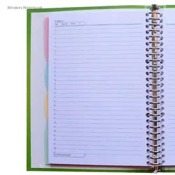 دفتر کلاسوری 26 حلقه قفل فلزی 80 برگ