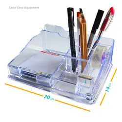 پایه چسب و جاقلمی کریستال صدف