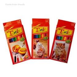 مدادرنگی 12 رنگ جعبه مقوایی لاک پشتی