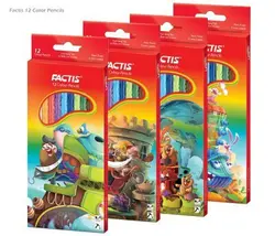 مداد رنگی 12 رنگ فکتیس جعبه مقوایی