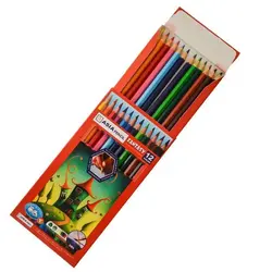 مداد رنگی 12 رنگ پلیمری آسیا