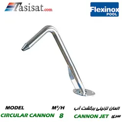 المان جانبی دکوراتیو برگشت آب استخر FLEXINOX مدل CIRCULAR CANNON