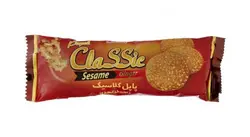 بیسکویت پاپل شیرین عسل با طعم زنجبیل و کنجد مقدار ۸۰ گرم