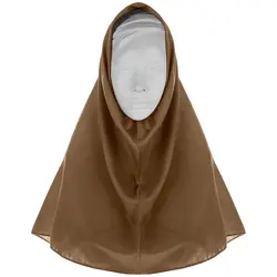 مقنعه مدل ۹۰ کد ۰۵ رنگ خاکی سایز ۹۰ سانتی متر