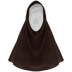 مقنعه مدل ۹۰ کد ۱۲ رنگ قهوه ای سایز ۹۰ سانتی متر